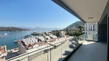 Panoramic marina view apartment in Karagozler Fethiye